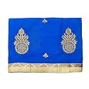 VFCollections Womens Fancy Cotton Saree | Rich Zari Woven Design | Bridal Saree | Unstitched Blouse Piece