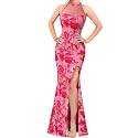 VFSHOW Womens Halter Formal Prom Gala Wedding Guest Maxi Dress Evening Gown