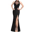 VFSHOW Womens Halter Formal Prom Gala Wedding Guest Maxi Dress Evening Gown
