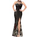 VFSHOW Womens Halter Formal Prom Gala Wedding Guest Maxi Dress Evening Gown