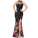 VFSHOW Womens Halter Formal Prom Gala Wedding Guest Maxi Dress Evening Gown