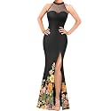 VFSHOW Womens Halter Formal Prom Gala Wedding Guest Maxi Dress Evening Gown