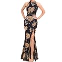 VFSHOW Womens Halter Formal Prom Gala Wedding Guest Maxi Dress Evening Gown