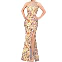VFSHOW Womens Halter Formal Prom Gala Wedding Guest Maxi Dress Evening Gown