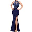 VFSHOW Womens Halter Formal Prom Gala Wedding Guest Maxi Dress Evening Gown