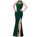 VFSHOW Womens Halter Formal Prom Gala Wedding Guest Maxi Dress Evening Gown