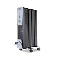 VG OFR Room Heater, 8 Fin 1900 Watts Oil Filled Room Heater with PTC Ceramic Fan Heater, ISI Approved | 3 Years Warranty | Customer Care: +91 9619 955 955, service@vgdigi.com (OFR 8F, Black)