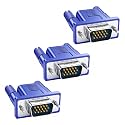 3 Pack VGA Dummy Plug 4K@60Hz, 1080P@60Hz EDID Emulator