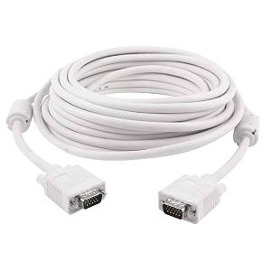 vga to vga 15 pin cable compatible for pc laptop projector lcd monitor televisions hdtv - 75 feet - 25m