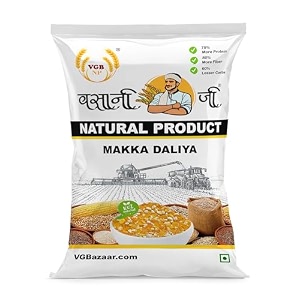 vasani g natural amp original makka dalia  500g  fibre-rich corn dalia broken maize  healthy maize porridge  makki ka daliya for immunity amp digestion