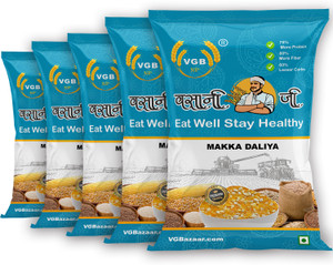 vgbnp 100 natural  original makkai dalia  makke ka dalia corn dalia - 5kg corn 5 kg