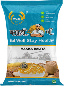 vgbnp 100 natural  original makkai dalia  makke ka dalia corn dalia - 1kg corn 1 kg