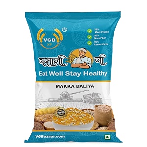 vasani g makka daliya  corn porridge  maize zea-mays makki makai sweet corn popcorn  cracked amp broken corn dalia  1kg