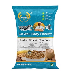 vasani g natural and original new sharbati wheat  harvested from the new crop healthy grain with a rich fiber content that boosts immunity sorted and cleaned to perfection sharbati wheat also known as indian fresh 306 new sharbati wheat- 18kg
