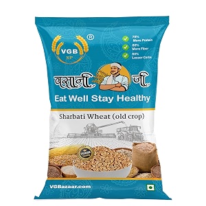vasani g natural and original old sharbati wheat  harvested from the previous crop healthy grain with a rich fiber content that boosts immunity sorted and cleaned to perfection sharbati wheat also known as indian fresh 306 old sharbati wheat- 10kg