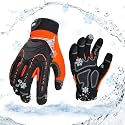 Vgo... 32°F Waterproof Winter Work Gloves Men Mechanic Touch(SL8849FW,L)