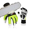 Vgo... Leather Chainsaw Gloves,both hands Protection(GA9810CS,XL)