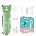 VGR V-150 Baby Hair Clippers, Ceramic Blade Electric Kids Infant and Toddler Hair Trimmer, Ultra-Quiet Cordless Rechargeable Waterproof Haircut Kit for Kids - Dark Green