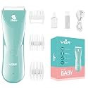 VGR V-150 Baby Hair Clippers, Ceramic Blade Electric Kids Infant and Toddler Hair Trimmer, Ultra-Quiet Cordless Rechargeable Waterproof Haircut Kit for Kids Green