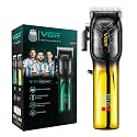 VGR V-654 Professional Salon Quality Hair Clipper For Men | 200 Minutes Runtime, 2000mAh Lithium Battery, 7000 RPM DC Motor, Taper Lever Adjustment, LED Display, Cord/Cordless Uses, 2 Years Warranty - (Green)