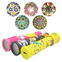 VGRASSP Colorful and Magical Rotating Classic Kaleidoscope Toy for Kids with Many Beautiful Patterns - Perfect Birthday Return Gift - Color and Design As Per Stock (Pack of 3)
