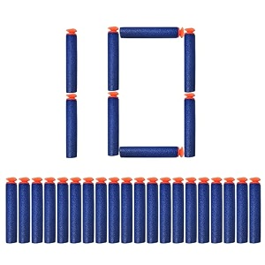 vgrassp soft foam suction bullets darts for toy guns -sticky safe bullets compatible with nerf n-strike blaze storm guns - 10 count - color as per stock