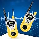 VGRASSP Walkie Talkie Toys for Kids 2 Way Radio Toy for 3-12 Year Old Boys Girls, Up to 20 Meter Outdoor Range Yellow