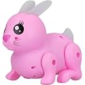 VGRASSP Walking Rabbit Figure Cute Pet Electronic Toy with Light and Sound, Eye Catching Moves - Bouncing Action Battery Operated Toy (Not Included) - Color and Design As Per Stock