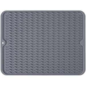 vhkd dish drying mat for kitchen water absorbent mats for kitchen utensils large dry mat for kitchen utensils drying mat water absorbent mats for kitchen large size design 1  30x40cm 2