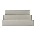 Glossy Finished Home and Office Plastic Organizer Stand (Grey) (Durable, Mutlipurpose, convient, 3 Step Storage)