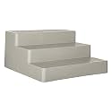 Glossy Finished Home and Office Plastic Organizer Stand (Grey) (Durable, Mutlipurpose, convient, 3 Step Storage)(Pack of 2)