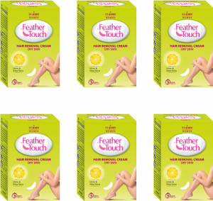 vi-john women feather touch hair removal lime 40 gm each cream