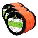 Viabrico .09534 Weed Eater String Square Orange