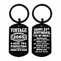 Viayen 21st Birthday Gifts for Him Boys Men Her, 21 Year Old Birthday Keychain Decorations for Him Men Girls