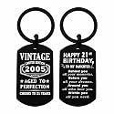 Viayen 21st Birthday Gifts for Him Boys Men Her, 21 Year Old Birthday Keychain Decorations for Him Men Girls