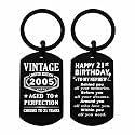 Viayen 21st Birthday Gifts for Him Boys Men Her, 21 Year Old Birthday Keychain Decorations for Him Men Girls
