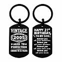 Viayen 21st Birthday Gifts for Him Boys Men Her, 21 Year Old Birthday Keychain Decorations for Him Men Girls