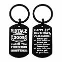 Viayen 21st Birthday Gifts for Him Boys Men Her, 21 Year Old Birthday Keychain Decorations for Him Men Girls