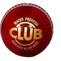 Club 2pc Leather Ball (Red) ( Pack of 1 Ball)