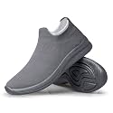 vibdiv Lightweight Walking Shoes Women Pull-on Casual Sneaker Flat
