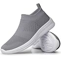 vibdiv Lightweight Walking Shoes Women Pull-on Casual Sneaker Flat