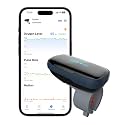 Vibeat Wearable Blood Oxygen Monitor Oxylink - Bluetooth Pulse Oximeter Finger with Audio Notification, Rechargeable O2 Sensor for Continuous Tracking with Free App