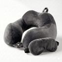 Vibento 360° Neck Support Travel Pillow for Flight, Car & Office Comfort Neck Pillow & Eye Shade