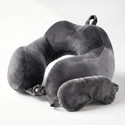 Vibento Travel Soft Neck Pillow with Eye Mask for Flight Car Train Office Sleeping Neck Pillow & Eye Shade