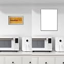 Vibeo Decorative Breaker Box Cover Hide Electrical Panel, Indoor Fuse Box Cover Cabinet 16 18 20 24 28 in, Vertical Meter Box Covering with Black Frame(White,24x28in/60x70cm)