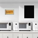 Vibeo Decorative Breaker Box Cover Hide Electrical Panel, Indoor Fuse Box Cover Cabinet 16 18 20 24 28 in, Vertical Meter Box Covering with Black Frame(Black,20x28in/50x70cm)