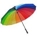 Rainbow Umbrella for Girls and Men, Multi-Color, Big Size