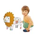Vibgyor Vibes DIY 3D Paper Cardboard Folding Craft and Puzzle Toy Lion (Multicolor)