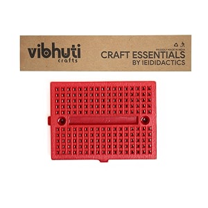 vibhuti crafts solderless breadboard with 170 tie points - pack of 3 - perfect for electronics prototyping circuit design diy projects compatible with raspberry pi amp arduino stem projects