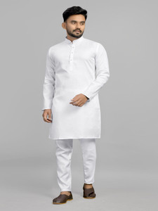 Vibhuti Men Solid Straight Kurta